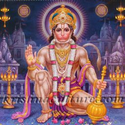 Hanuman Potent Canvas Art